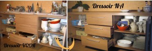 Dressoir voor & na