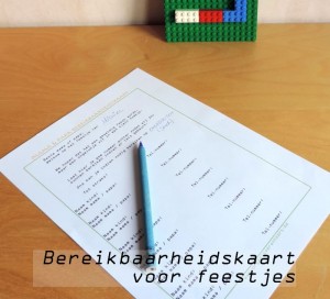 bereikbaarheidskaart feestje